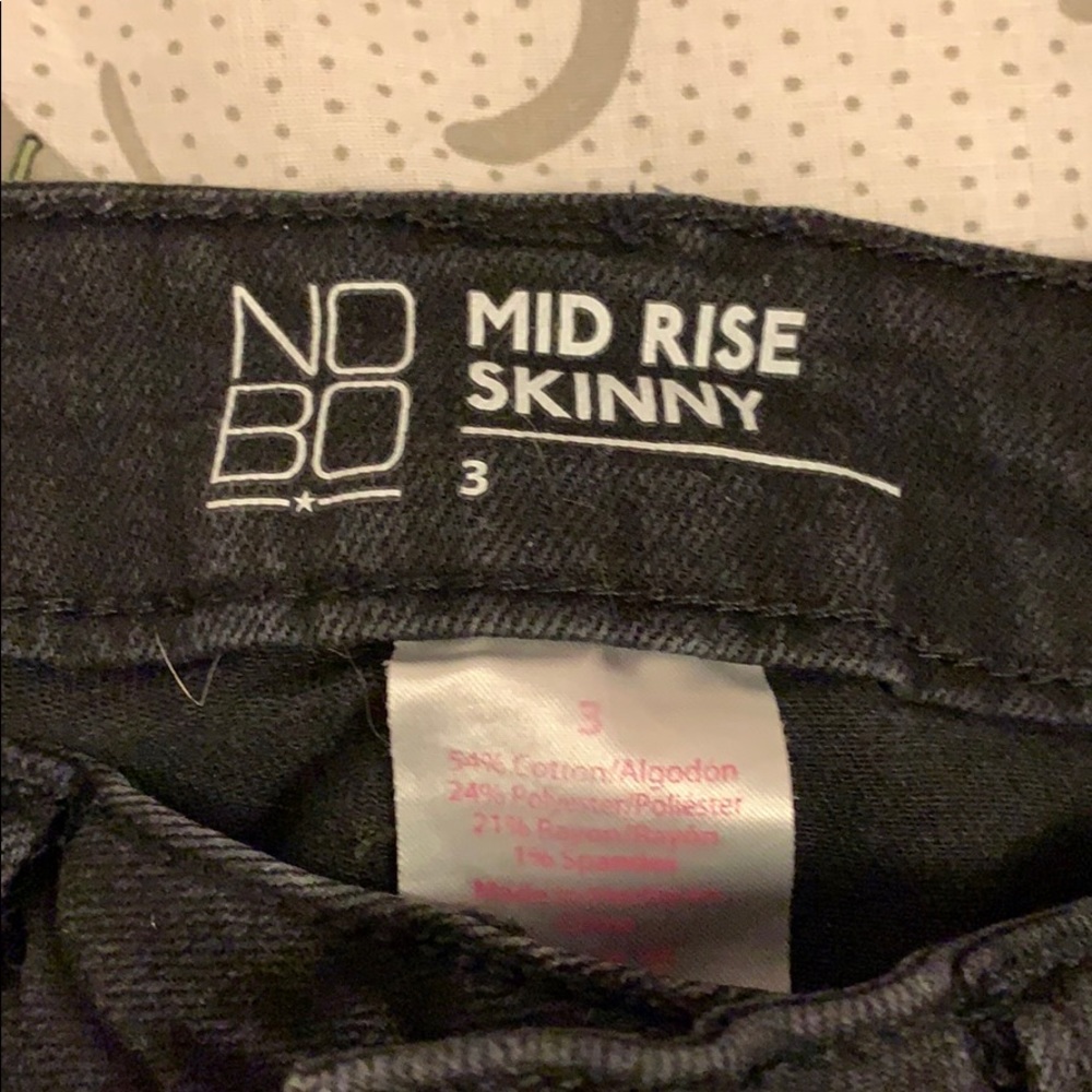 Black ripped skinny jeans - Picture 4 of 4